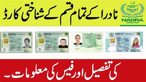 NADRA identity card fee